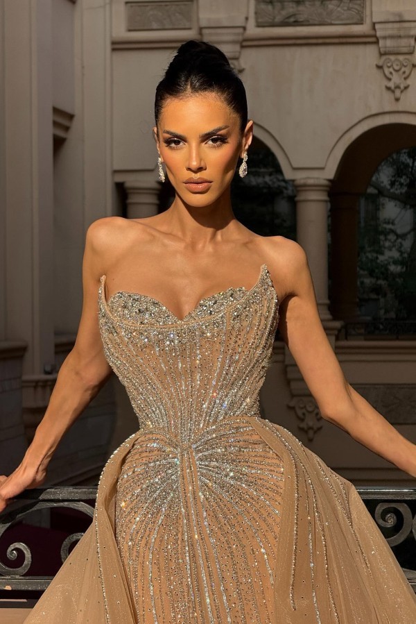 Luxurious Abendkleider Lang Glitzer Ballkleider Abiballkleider Online-babyonlinedressde