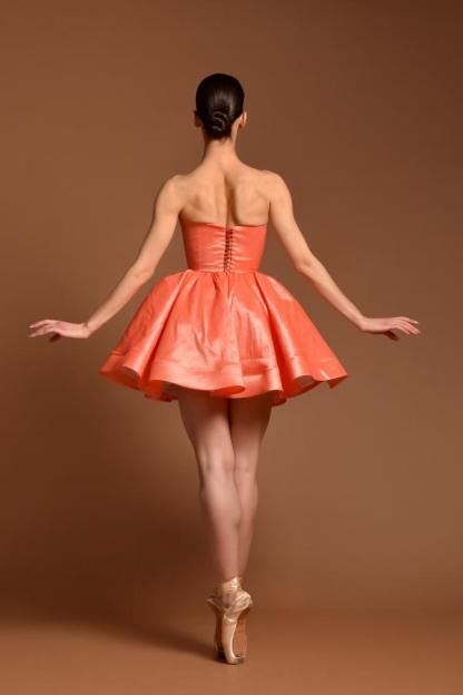Orange Mini Cocktailkleider Partykleider Kurz Abiballkleider Günstig-babyonlinedressde
