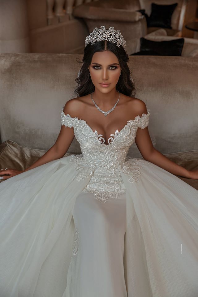 Elegante Hochzeitskleider A linie | Tüll Brautkleid mit Spitze