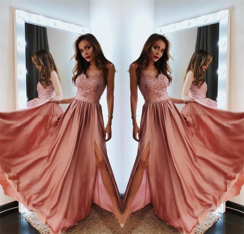 Fashion Abendkleider Lang Günstig | Abiballkleider Mit Spitze