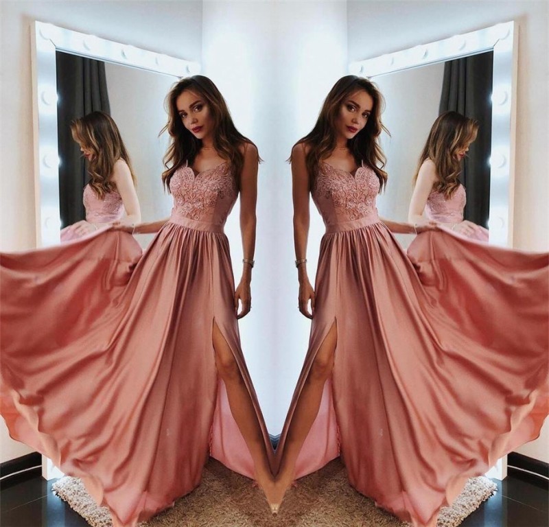 Fashion Abendkleider Lang Günstig | Abiballkleider Mit Spitze
