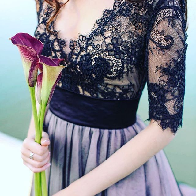 Elegante Abendkleider Schwarz Mit Spitze Ärmel Abendkleid Lang Günstig