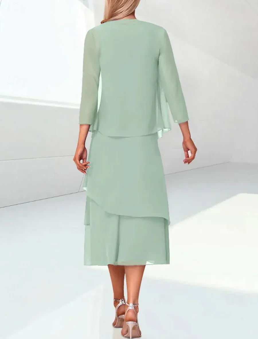 Mint Grün Brautmutterkleider Summer Hochzeitsparty Kleider Für Brautmutter-babyonlinedressde