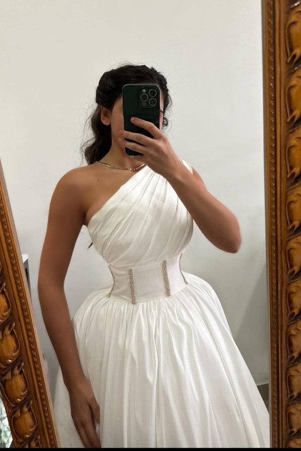 Weiße Cocktailkleider Partykleider Ballkleider Günstig Online-babyonlinedressde