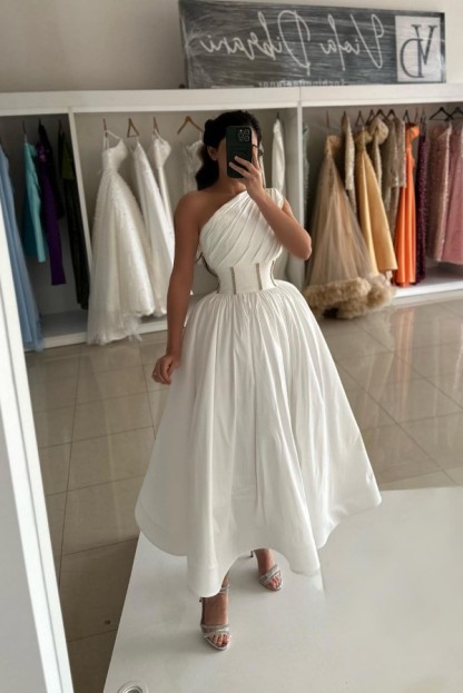 Weiße Cocktailkleider Partykleider Ballkleider Günstig Online-babyonlinedressde