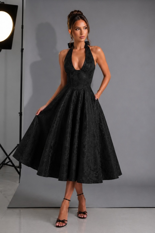 Schwarzes Abendkleid Kurz Spitze Cocktailkleider Partykleider Online