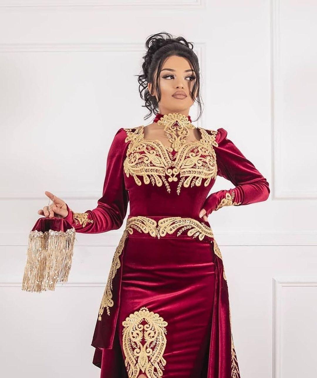 Weinrot Abendkleider Velvet | Abendkleid Lang Günstig Online