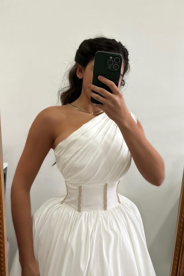 Weiße Cocktailkleider Partykleider Ballkleider Günstig Online-babyonlinedressde