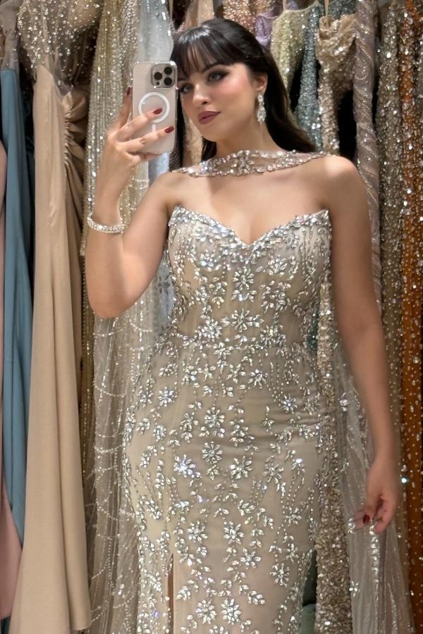 Luxurious Abendkleider Lang Glitzer Abiballkleider Abendmoden Online-babyonlinedressde