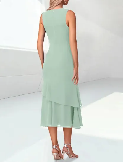 Mint Grün Brautmutterkleider Summer Hochzeitsparty Kleider Für Brautmutter
