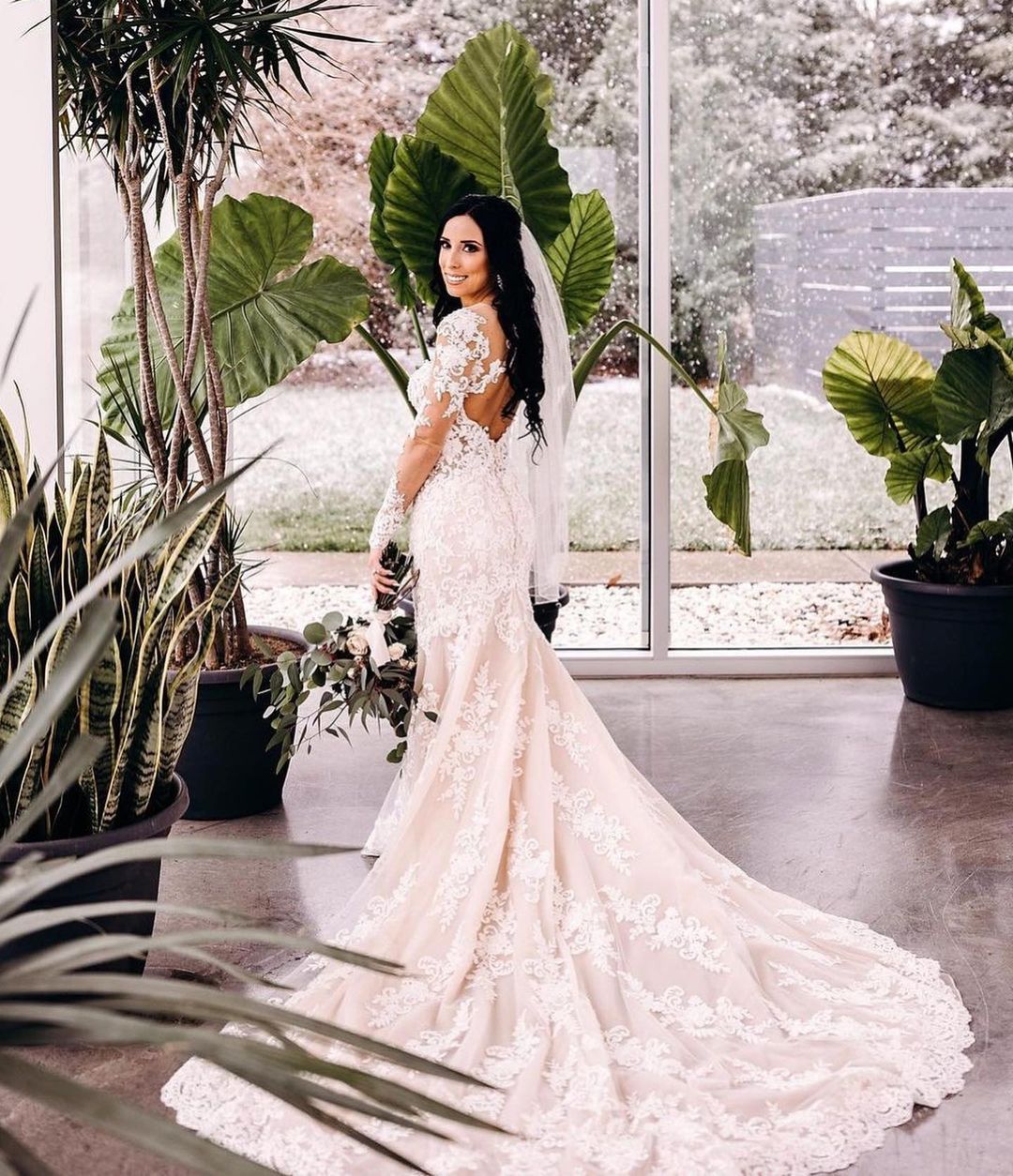 Brautkleid Meerjungfrau Spitze | Hochzeitskleider Lange Ärmel