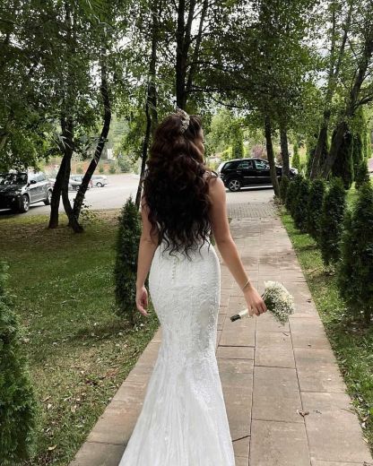 Schöne Brautkleider Meerjungfrau | Hochzeitskleider Spitze Günstig