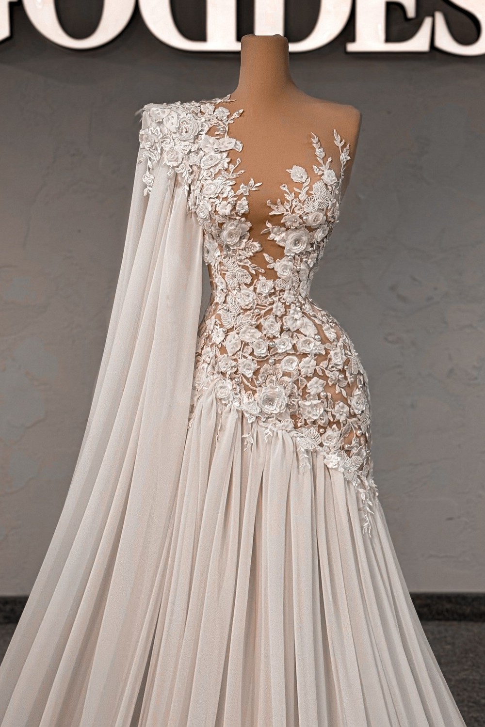 Sexy Hochzeitskleider Meerjungfrau stil Brautkleider mit Spitze