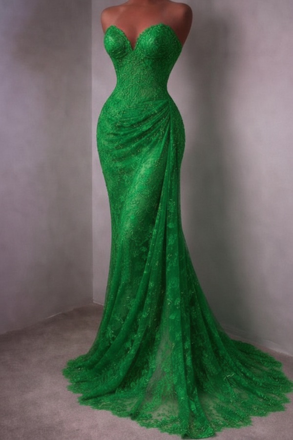 Rotes Abendkleid Lang Schlicht Spitze Ballkleider Günstig