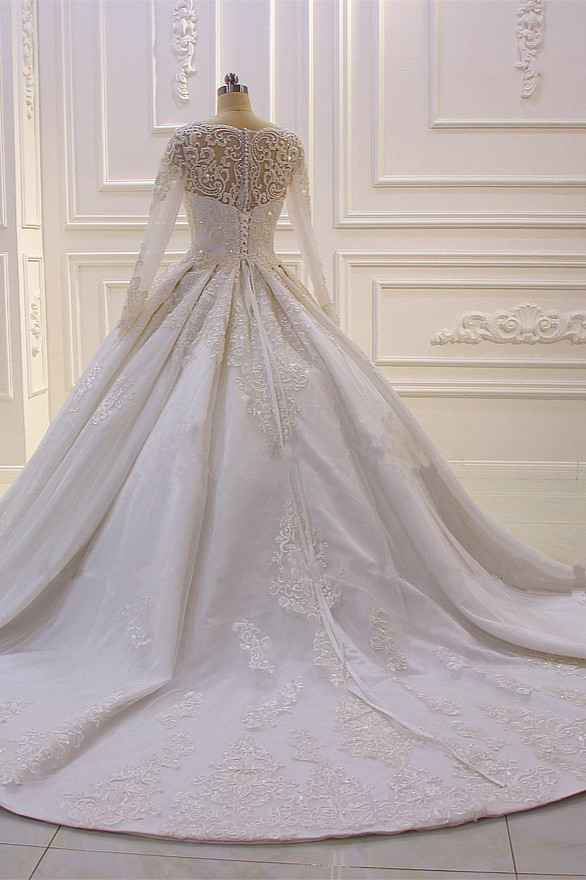 Brautkleider Mit Ärmel | Hochzeitskleider A Linie Spitze