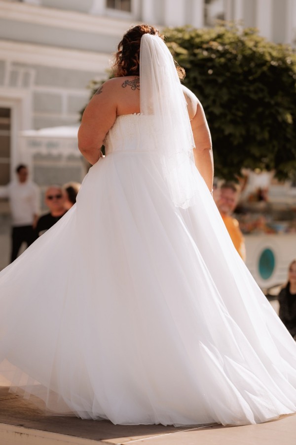 Elegante Hochzeitskleider A Linie Übergroße Brautkleider Günstig-babyonlinedressde