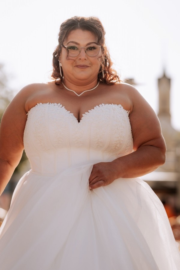 Elegante Hochzeitskleider A Linie Übergroße Brautkleider Günstig-babyonlinedressde