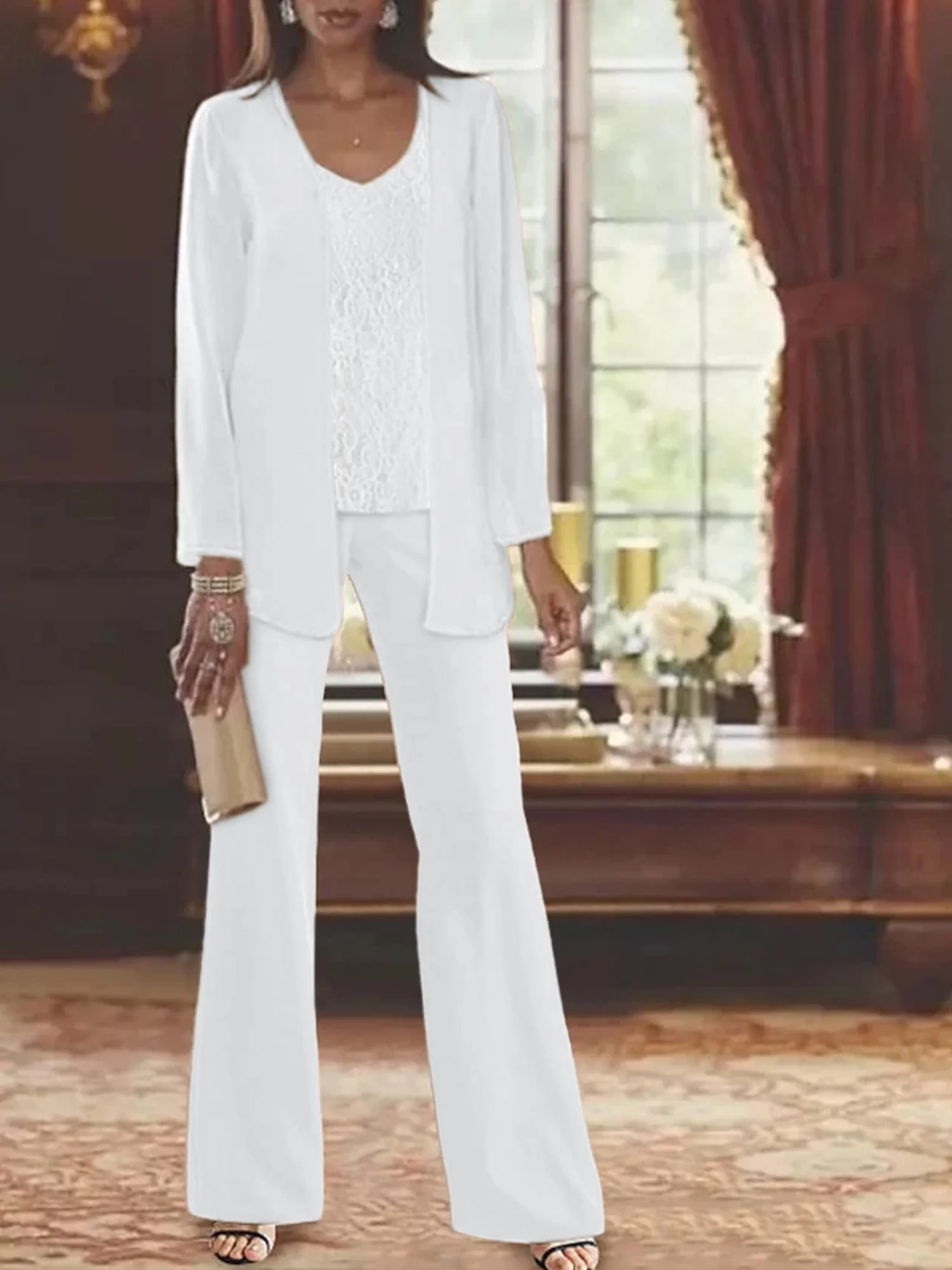 Elegante Hosenanzüge Damen Hochzeit | Brautmutter Anzug