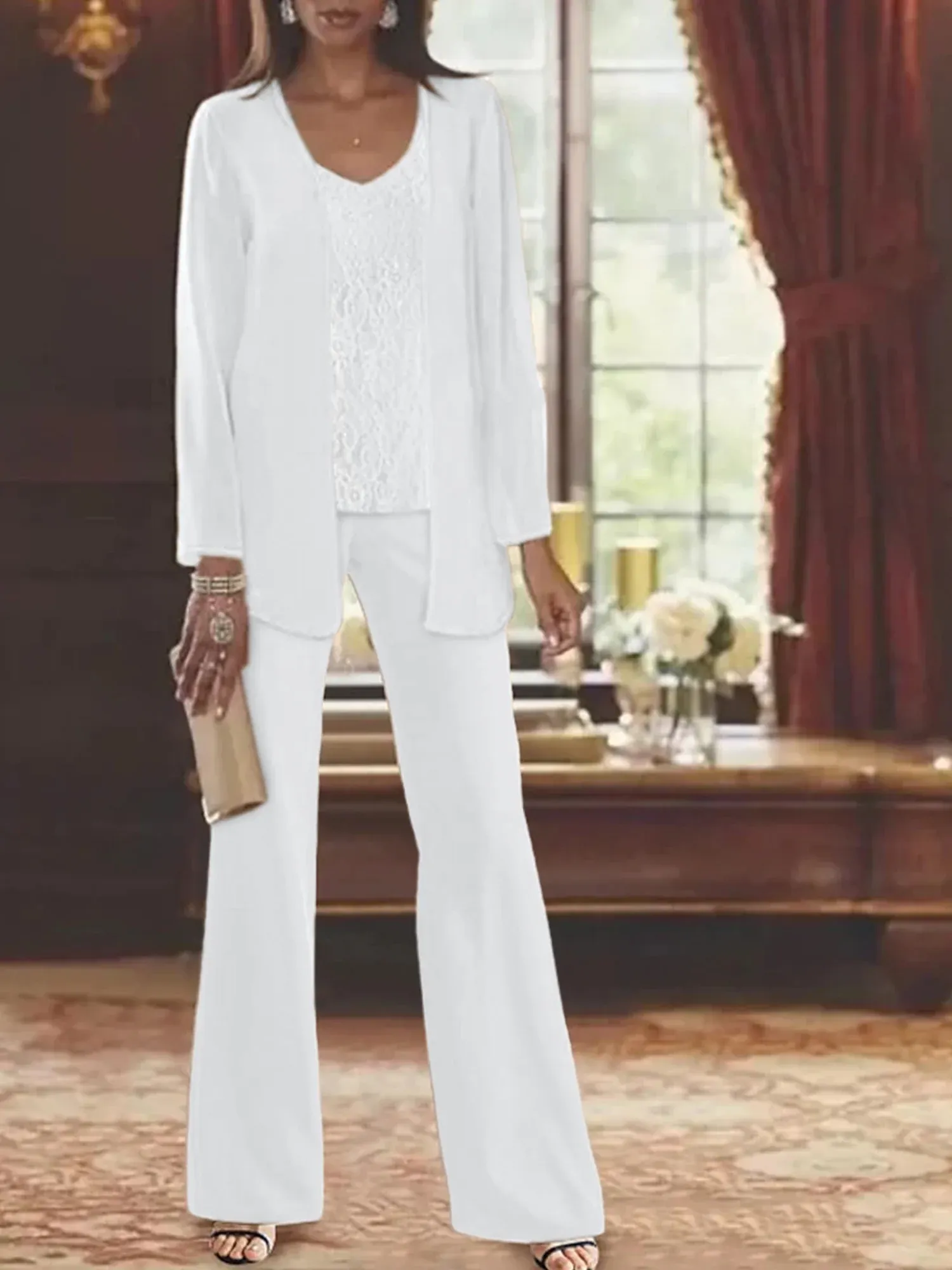 Elegante Hosenanzüge Damen Hochzeit | Brautmutter Anzug