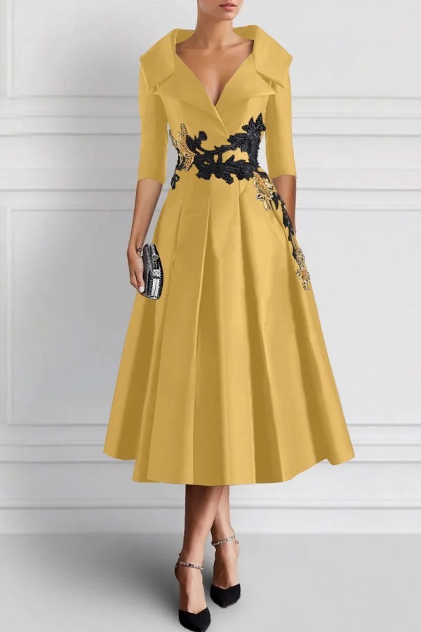 Vintage Brautmutterkleider Schwarz Mit Ärmel Festliche Kleider Kurz