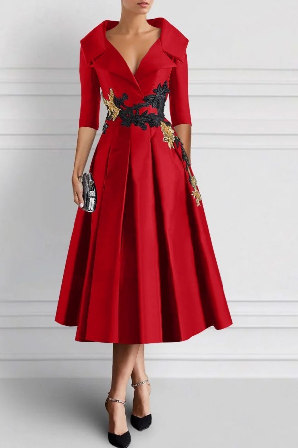 Vintage Brautmutterkleider Schwarz Mit Ärmel Festliche Kleider Kurz