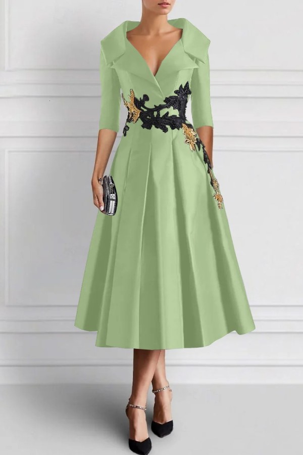 Vintage Brautmutterkleider Schwarz Mit Ärmel Festliche Kleider Kurz