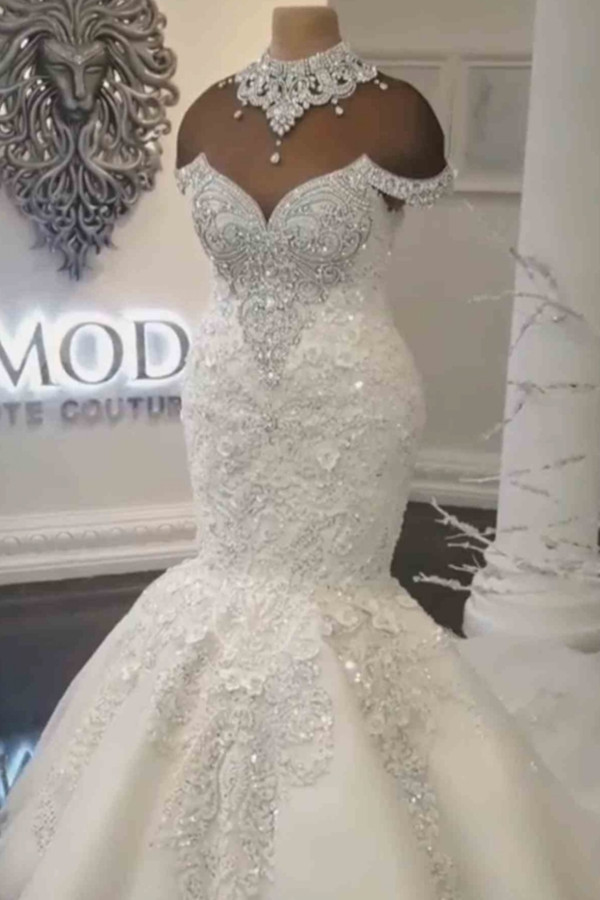 Extravagante Brautkleider Meerjungfrau | Hochzeitskleider Mit Spitze