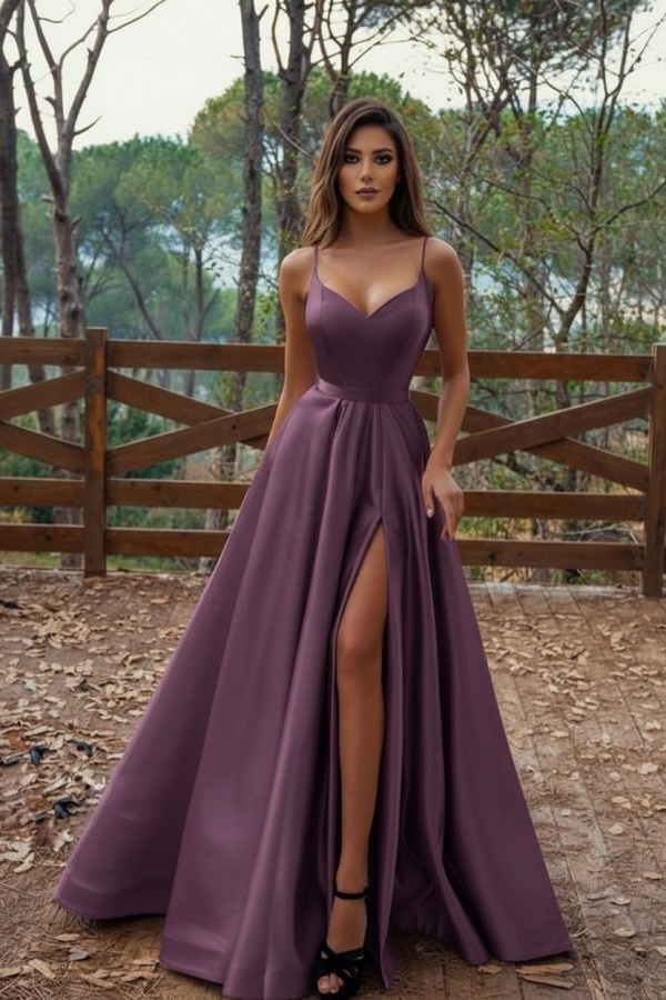 Schlichte Abendkleider Lang Günstig | Abiballkleider Online