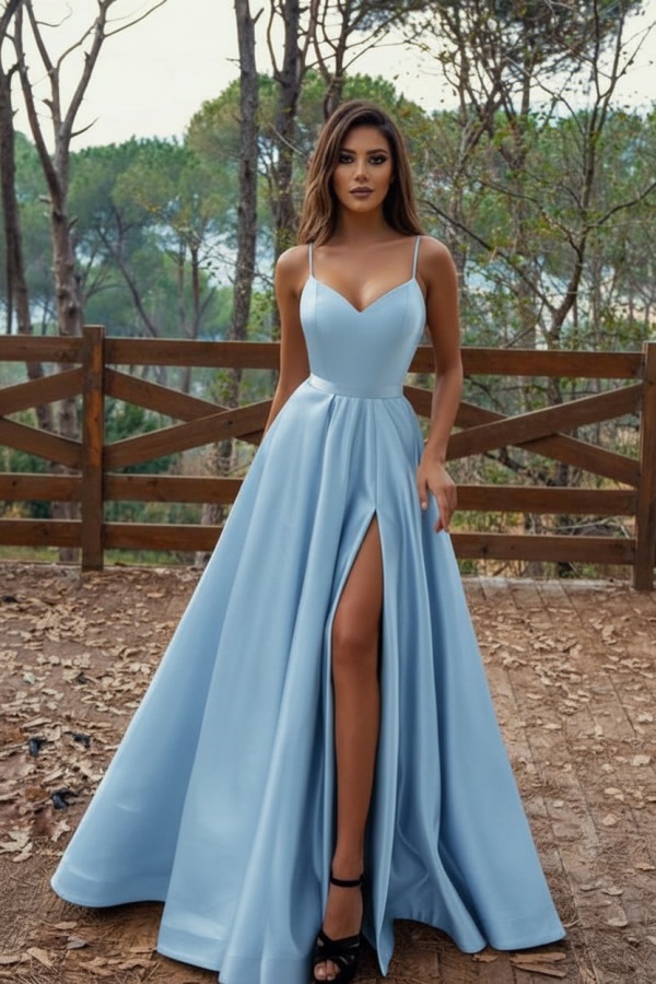 Schlichte Abendkleider Lang Günstig | Abiballkleider Online