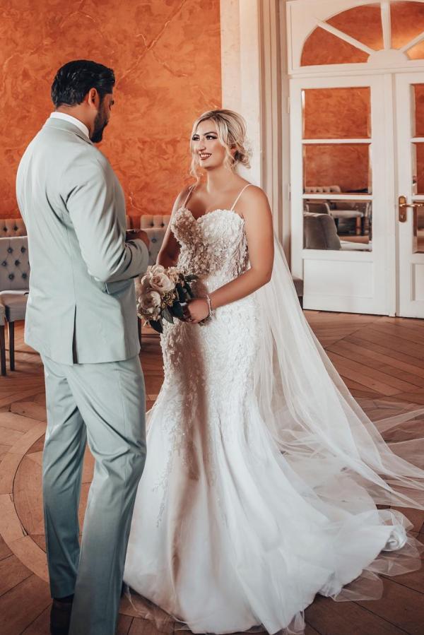 Elegante Hochzeitskleider Meerjungfrau | Luxus Brautkleider mit Spitze-babyonlinedressde