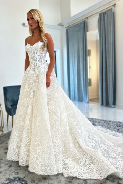 Vintage Hochzeitskleider A Linie Spitze Standesamt Brautkleid Brautmoden-babyonlinedressde