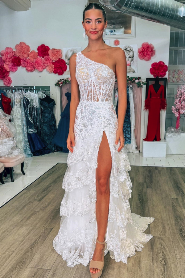 Purpur Abendkleid mit Ärmel | Abiballkleider Lang mit Glitzer