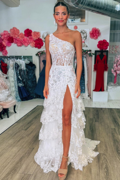 Purpur Abendkleid mit Ärmel | Abiballkleider Lang mit Glitzer