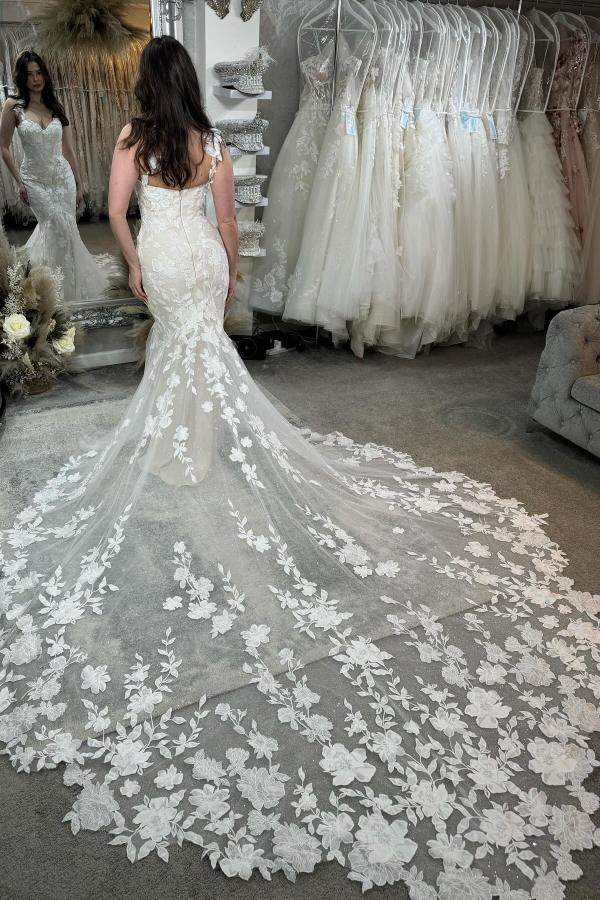 Modern Brautkleider Meerjungfrau Spitze | Hochzeitskleider Günstig Online