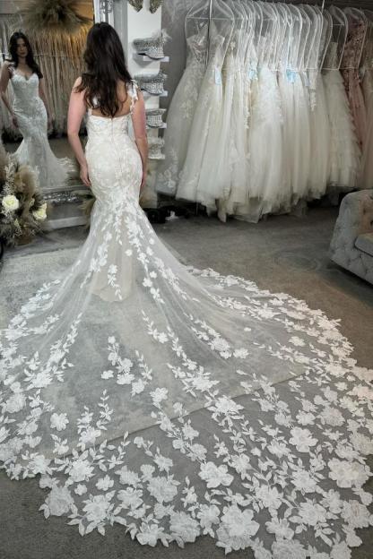 Modern Brautkleider Meerjungfrau Spitze | Hochzeitskleider Günstig Online