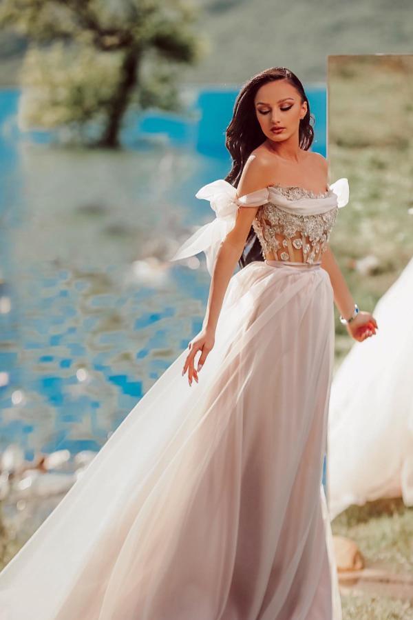 Schöne Brautkleider A Linie | Hochzeitskleider mit Ärmel