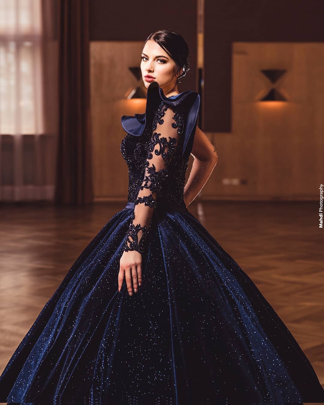 Prinzessin Abendkleider Mit Ärmel | Abiballkleider Lang Glitzer
