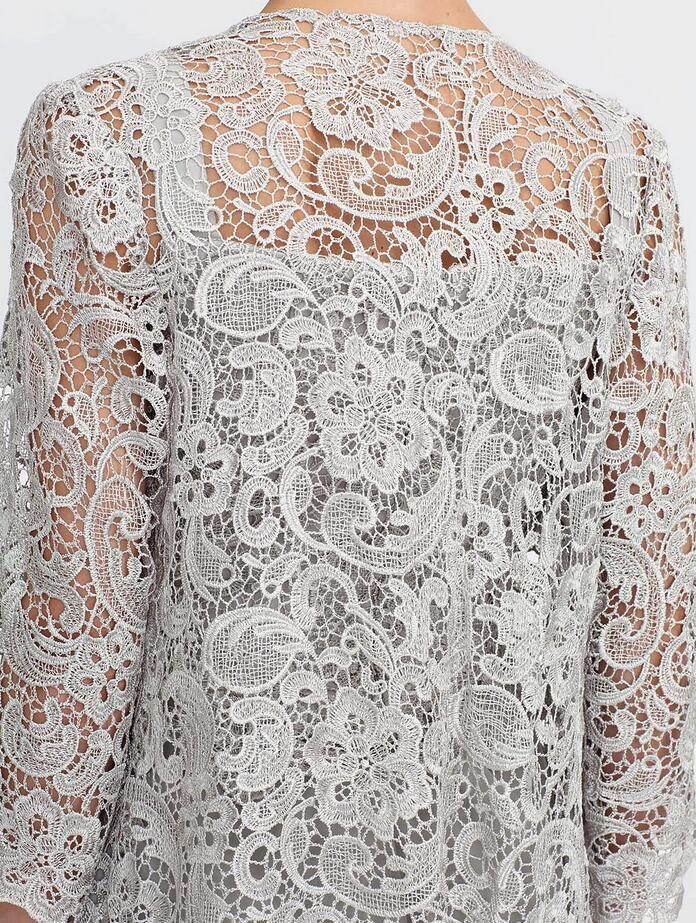 Elegante Brautmutterkleider Lang Günstig | 2 Teilig Brautmutterkleid mit Bolero