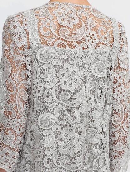 Elegante Brautmutterkleider Lang Günstig | 2 Teilig Brautmutterkleid mit Bolero