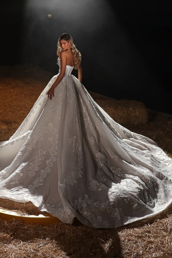 Vintage Hochzeitskleider Prinzessin Satin Brautkleider mit Spitze