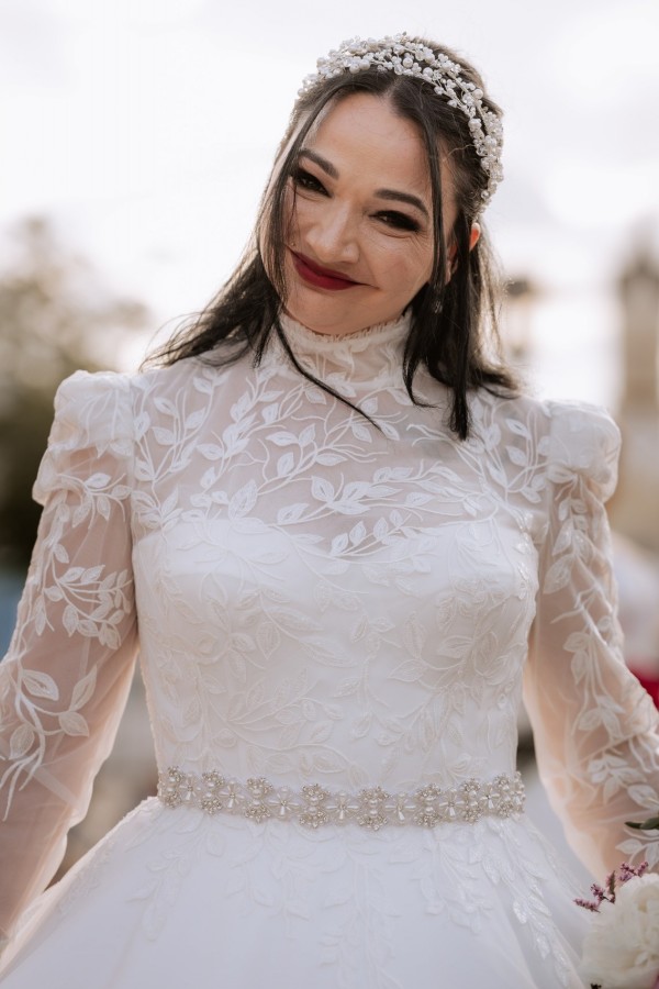 Modern Brautkleider Große Größe Spitze Hochzeitskleider mit Ärmel-babyonlinedressde