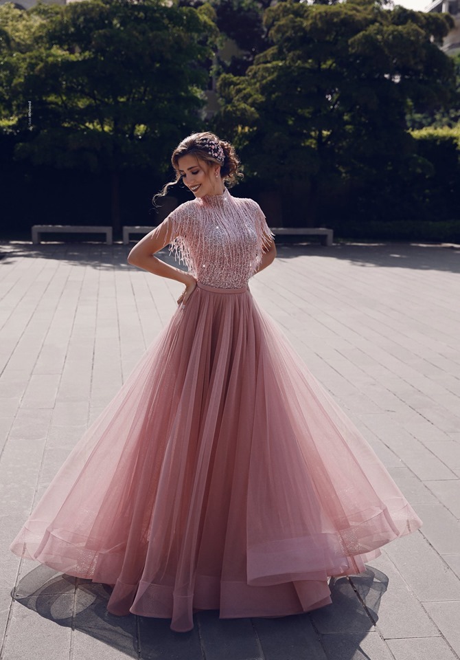 Luxus Abendkleider Lang Rosa | Etuikleider Abiballkleider Online Kaufen