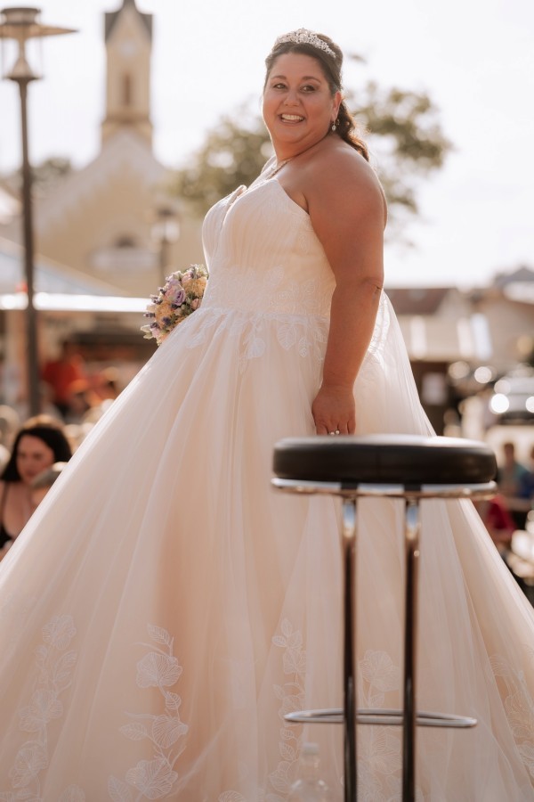 Ausgefallene Hochzeitskleider Große Größe A Linie Hochzeitskleider mit Spitze-babyonlinedressde