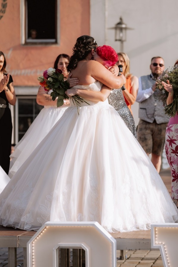 Ausgefallene Hochzeitskleider Große Größe A Linie Hochzeitskleider mit Spitze-babyonlinedressde