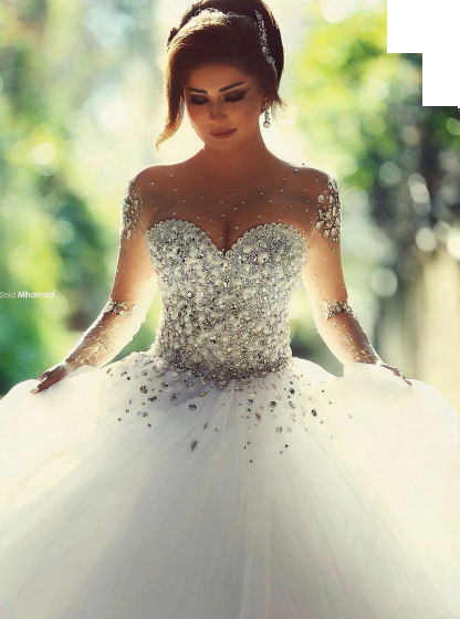 Designer Brautkleider Mit Ärmel | Luxus Hochzeitskleider Prinzessin