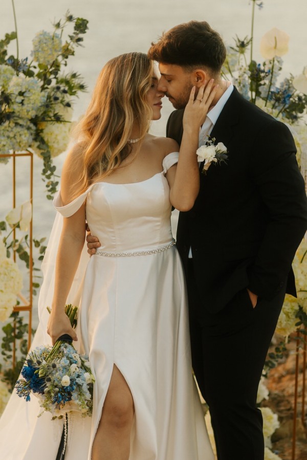 Schlichte Hochzeitskleider A Linie Satin Brautkleid Brautmoden Online