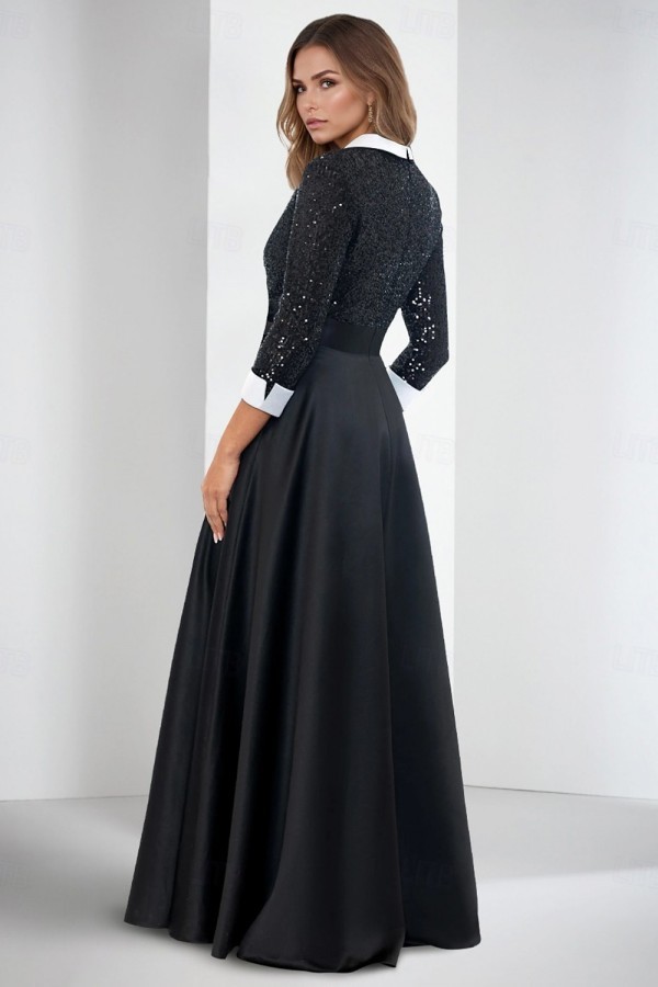Schwarze Brautmutterkleider Lang Günstig Kleider für Brautmutter-babyonlinedressde