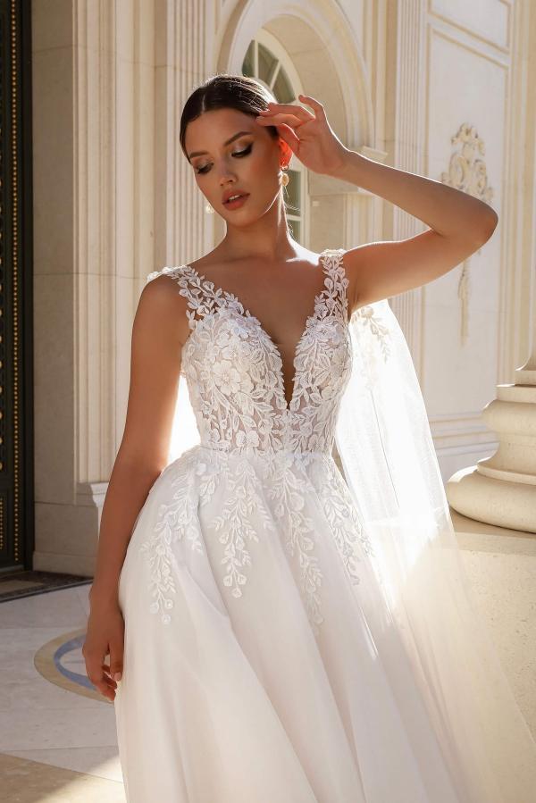 Boho Brautkleider A Linie Mit Spitze Standesamt Hochzeitskleider Günstig-babyonlinedressde