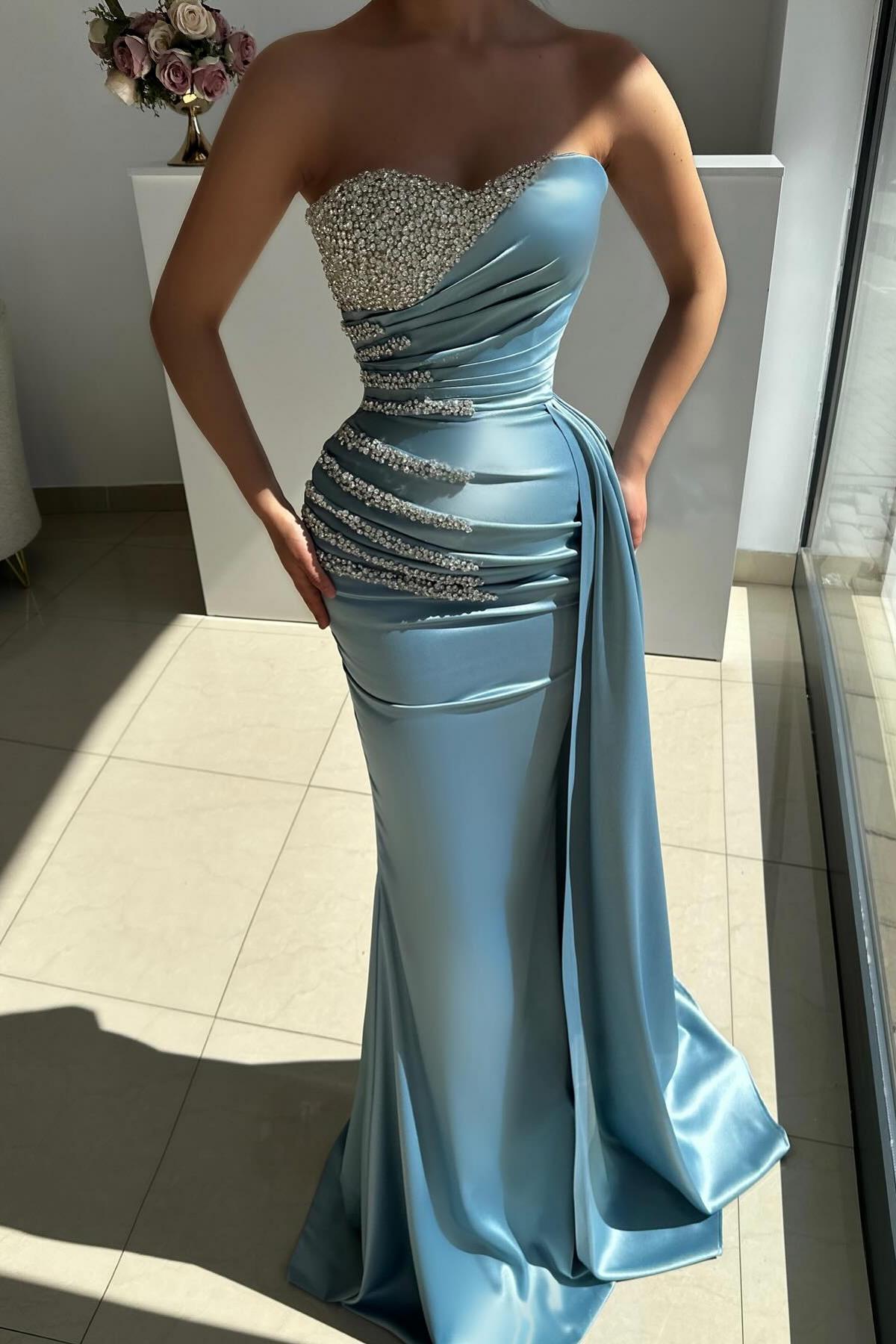 Türkische Abendkleider Lang Günstig Abiballkleider mit Glitzer-babyonlinedressde