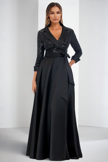 Schwarze Brautmutterkleider Lang Günstig Kleider für Brautmutter-babyonlinedressde